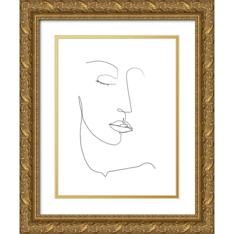 Memory of Her II Gold Ornate Wood Framed Art Print with Double Matting by Popp, Grace