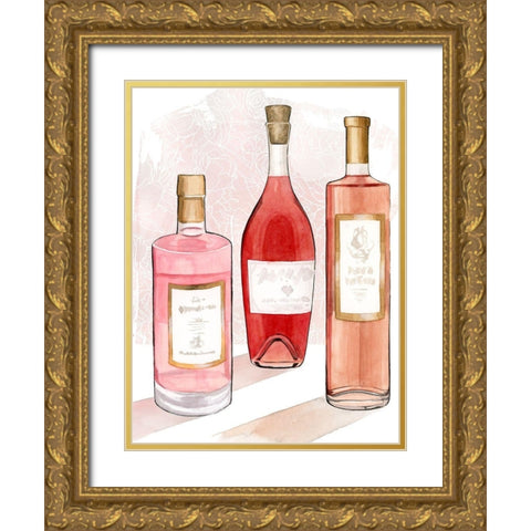 RosÃ© Summer I Gold Ornate Wood Framed Art Print with Double Matting by Popp, Grace