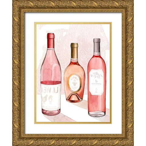 RosÃ© Summer II Gold Ornate Wood Framed Art Print with Double Matting by Popp, Grace