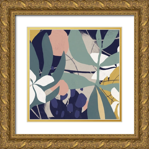 Tropical Attraction I Gold Ornate Wood Framed Art Print with Double Matting by Vess, June Erica