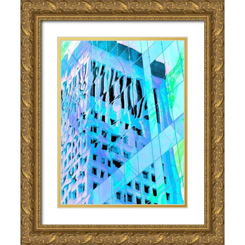 Urban Pastels IV Gold Ornate Wood Framed Art Print with Double Matting by Bane, Eva