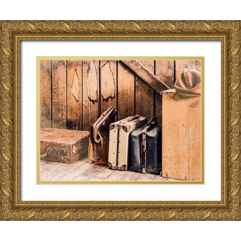 Travel Back in Time II Gold Ornate Wood Framed Art Print with Double Matting by Bane, Eva