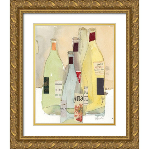 Wines and Spirits I Gold Ornate Wood Framed Art Print with Double Matting by Dixon, Samuel