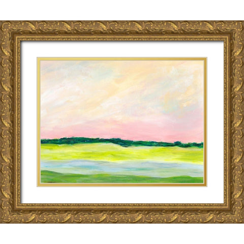 Acclivity I Gold Ornate Wood Framed Art Print with Double Matting by Moore, Regina