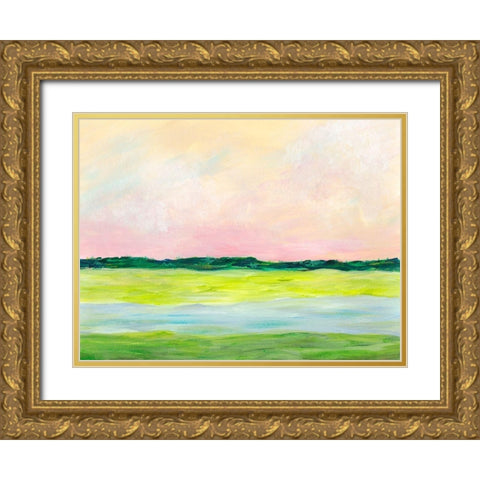 Acclivity II Gold Ornate Wood Framed Art Print with Double Matting by Moore, Regina