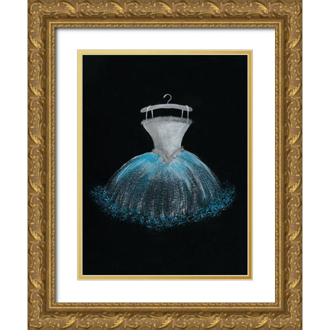 Pastel Tutu II Gold Ornate Wood Framed Art Print with Double Matting by Moore, Regina
