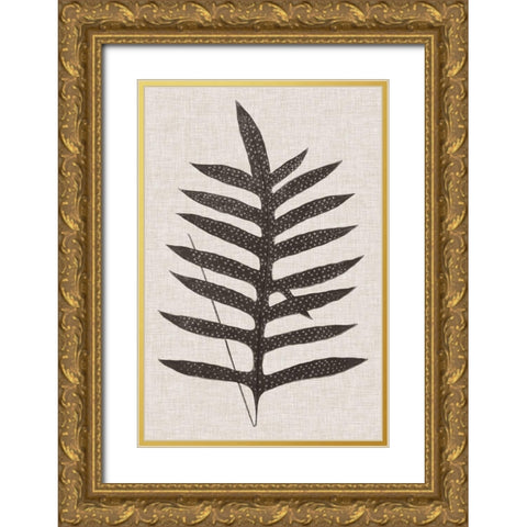 Custom Fern Family VIII (LG) Gold Ornate Wood Framed Art Print with Double Matting by Lowe