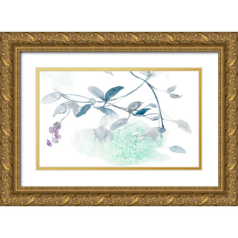 Ethereal Purple I Gold Ornate Wood Framed Art Print with Double Matting by Goldberger, Jennifer