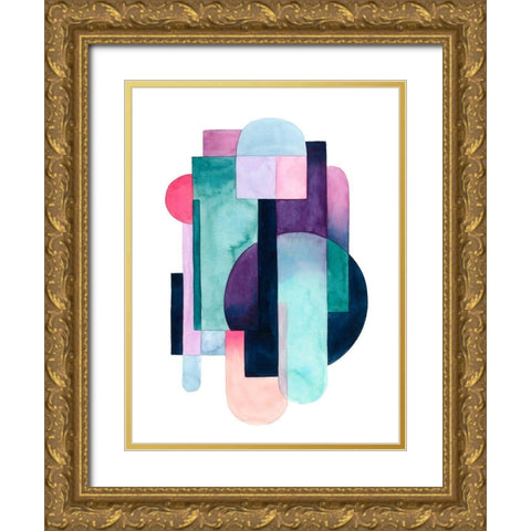 Urban Deco I Gold Ornate Wood Framed Art Print with Double Matting by Popp, Grace