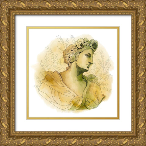 Garden Goddess III Gold Ornate Wood Framed Art Print with Double Matting by Popp, Grace