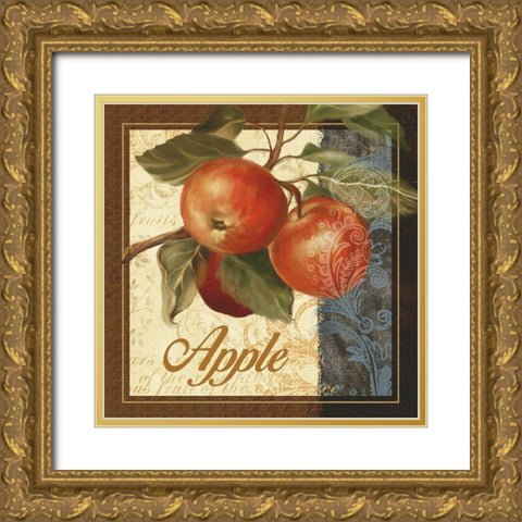 Fruit Illustration I Gold Ornate Wood Framed Art Print with Double Matting by White, Abby