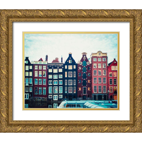Canal Vibes II Gold Ornate Wood Framed Art Print with Double Matting by Quintero, Sonja