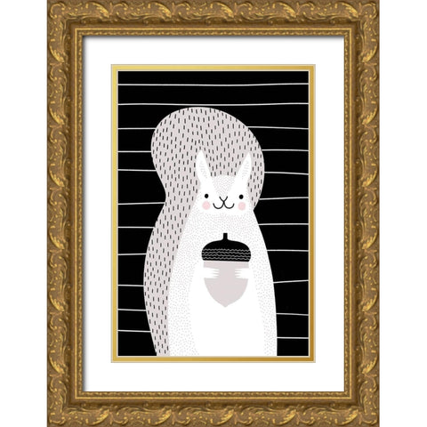 Custom Mix and Match Animal X Gold Ornate Wood Framed Art Print with Double Matting by Borges, Victoria