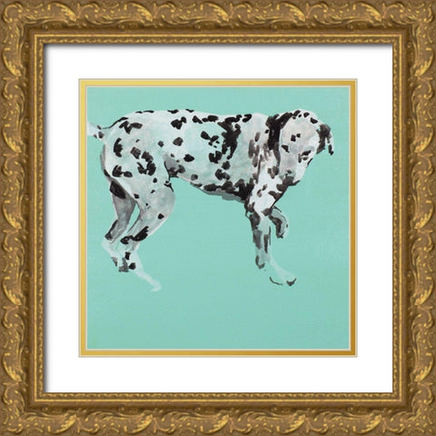 Pop Modern Dog I Gold Ornate Wood Framed Art Print with Double Matting by A Very Modern Dog