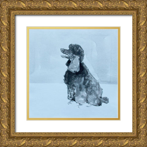 Pop Modern Dog V Gold Ornate Wood Framed Art Print with Double Matting by A Very Modern Dog