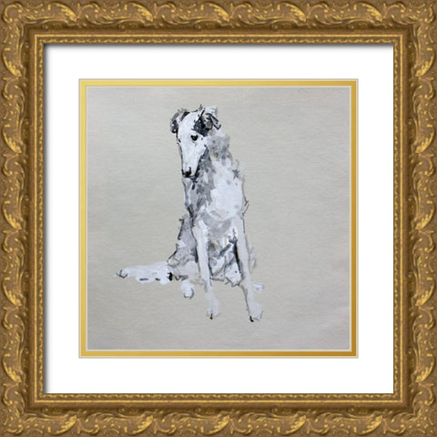 Pop Modern Dog VIII Gold Ornate Wood Framed Art Print with Double Matting by A Very Modern Dog