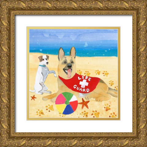 Ruffin It I Gold Ornate Wood Framed Art Print with Double Matting by Ludwig, Alicia