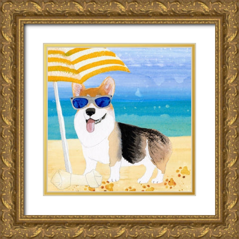 Ruffin It III Gold Ornate Wood Framed Art Print with Double Matting by Ludwig, Alicia