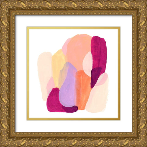Piquant Forms I Gold Ornate Wood Framed Art Print with Double Matting by Vess, June Erica