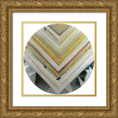 Rossano III Gold Ornate Wood Framed Art Print with Double Matting by Bellissimo Art