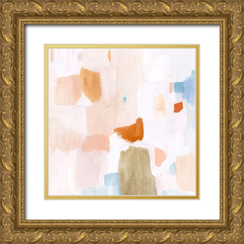 Sea Glass Forms I Gold Ornate Wood Framed Art Print with Double Matting by Borges, Victoria