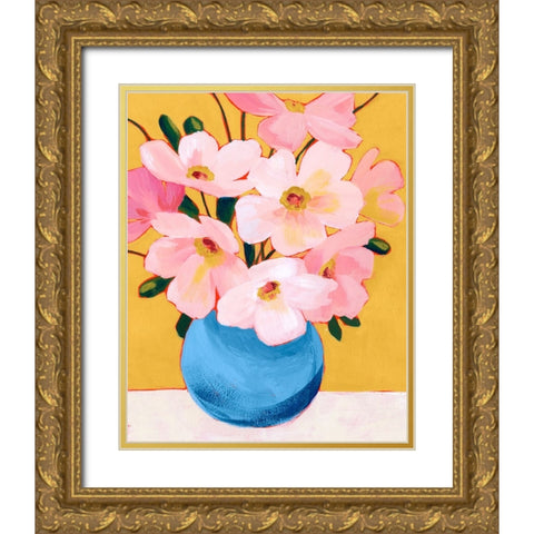 Sunday Flora II Gold Ornate Wood Framed Art Print with Double Matting by Popp, Grace