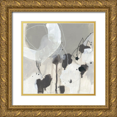 Neutral Circuit I Gold Ornate Wood Framed Art Print with Double Matting by Vess, June Erica
