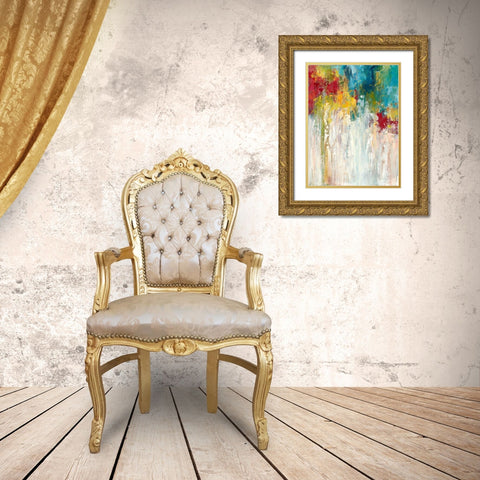 Unbound III Gold Ornate Wood Framed Art Print with Double Matting by Bothne, Janet