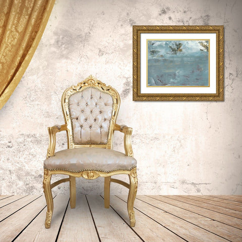 Peace and Calm II Gold Ornate Wood Framed Art Print with Double Matting by Bramma, Lila