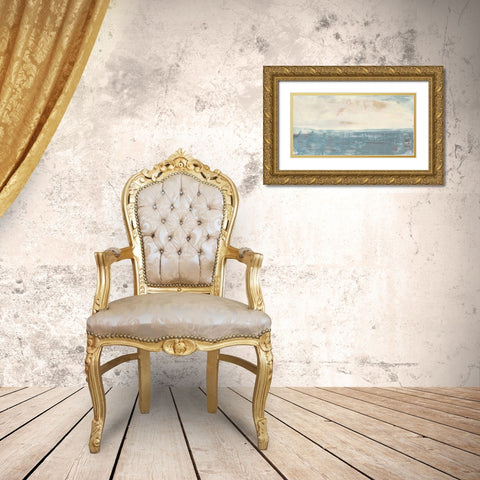 Peace and Calm III Gold Ornate Wood Framed Art Print with Double Matting by Bramma, Lila