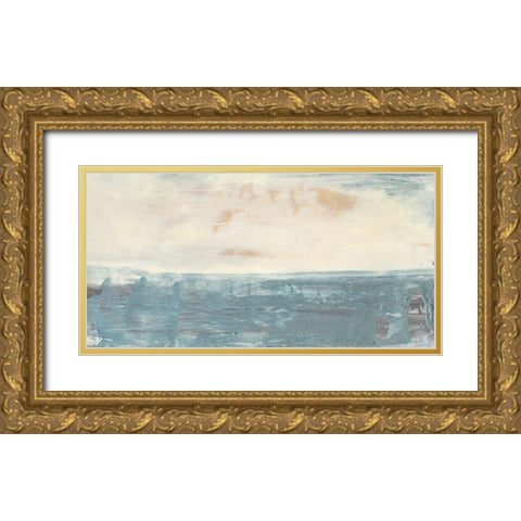 Peace and Calm III Gold Ornate Wood Framed Art Print with Double Matting by Bramma, Lila