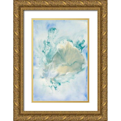 Being One II Gold Ornate Wood Framed Art Print with Double Matting by Bramma, Lila
