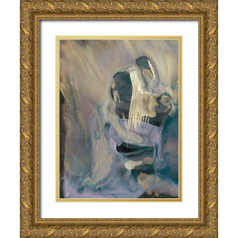 Mystery I Gold Ornate Wood Framed Art Print with Double Matting by Bramma, Lila