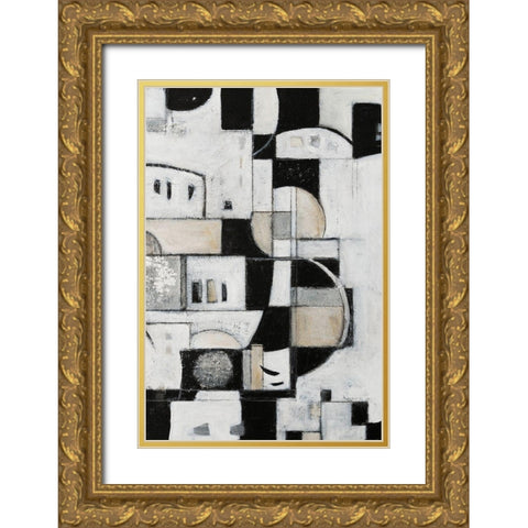 Rhapsody II Gold Ornate Wood Framed Art Print with Double Matting by Crawford, Beverly