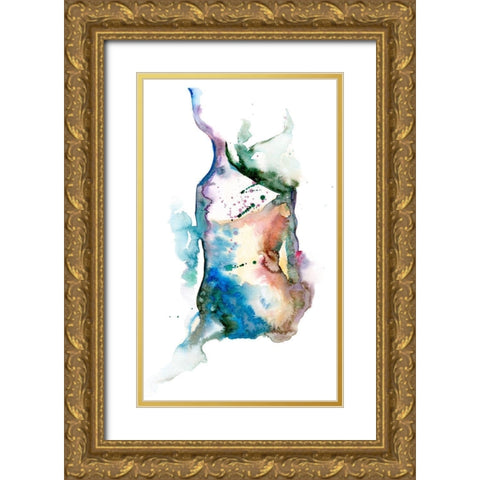 Golden Parachute I Gold Ornate Wood Framed Art Print with Double Matting by Liama, Lily