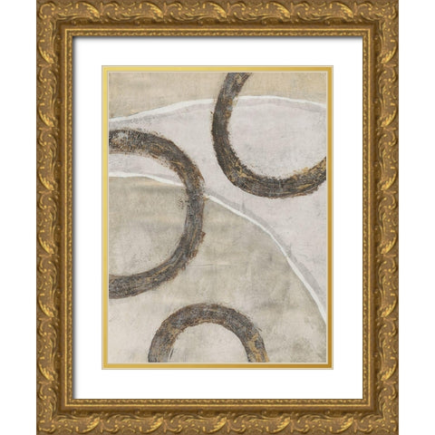 Ringlets II Gold Ornate Wood Framed Art Print with Double Matting by OToole, Tim