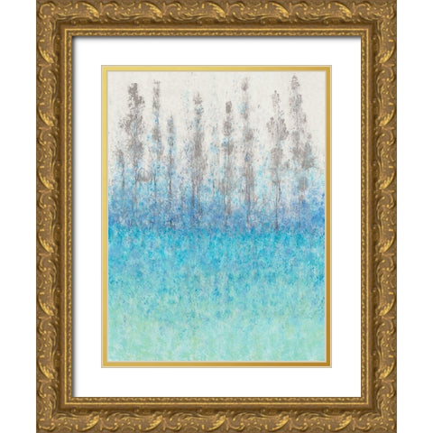 Cypress Border I Gold Ornate Wood Framed Art Print with Double Matting by OToole, Tim