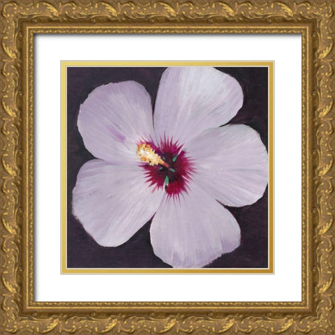 Hibiscus Portrait I Gold Ornate Wood Framed Art Print with Double Matting by OToole, Tim