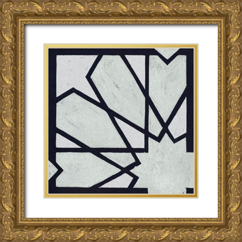 Broken Square II Gold Ornate Wood Framed Art Print with Double Matting by Wang, Melissa