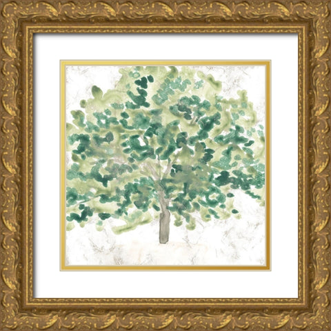 Country Tree III Gold Ornate Wood Framed Art Print with Double Matting by Vess, June Erica