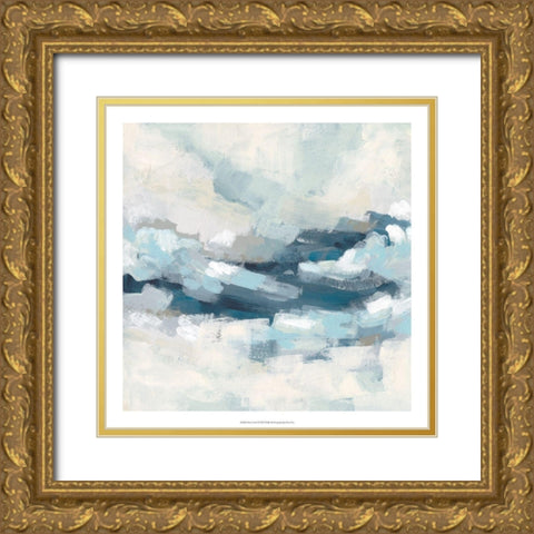 Wave Crest I Gold Ornate Wood Framed Art Print with Double Matting by Vess, June Erica