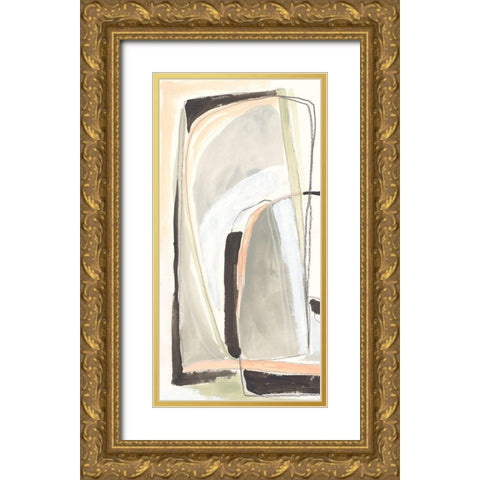 Keyhole I Gold Ornate Wood Framed Art Print with Double Matting by Vess, June Erica