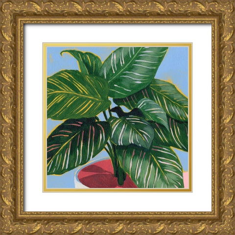 Calethea IV Gold Ornate Wood Framed Art Print with Double Matting by Popp, Grace