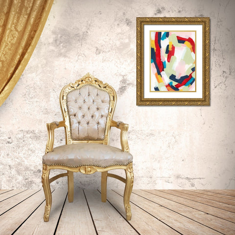 Vortex I Gold Ornate Wood Framed Art Print with Double Matting by Vess, June Erica