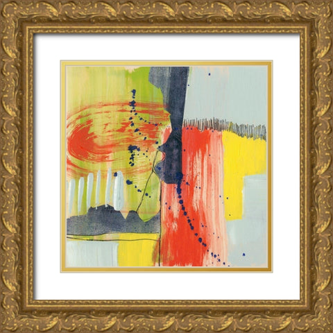 Bold Strokes II Gold Ornate Wood Framed Art Print with Double Matting by Goldberger, Jennifer