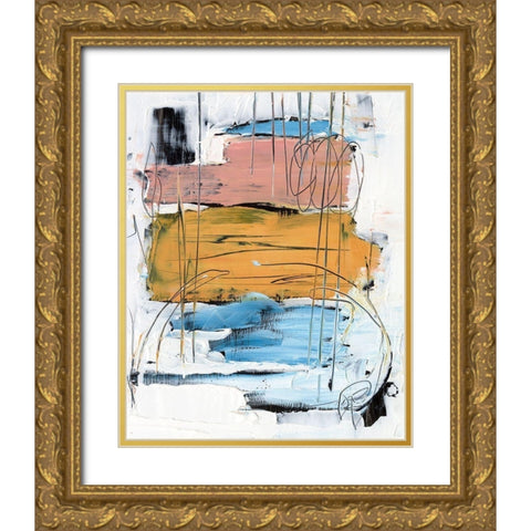 Stacked Together I Gold Ornate Wood Framed Art Print with Double Matting by Harper, Ethan