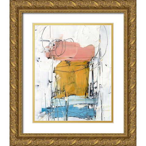 Stacked Together II Gold Ornate Wood Framed Art Print with Double Matting by Harper, Ethan