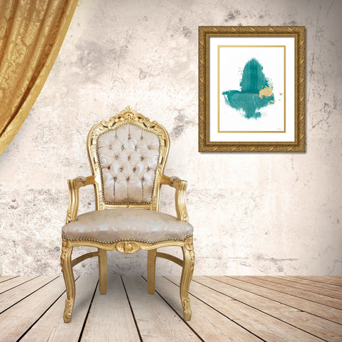 Concurrence II Gold Ornate Wood Framed Art Print with Double Matting by Stramel, Renee W.