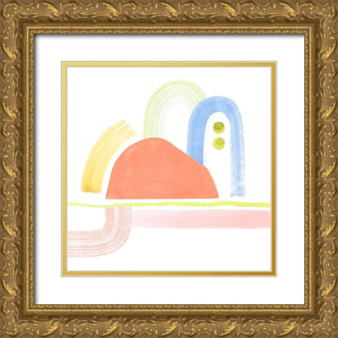 Playful Pike I Gold Ornate Wood Framed Art Print with Double Matting by Popp, Grace