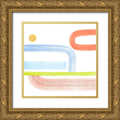 Playful Pike II Gold Ornate Wood Framed Art Print with Double Matting by Popp, Grace